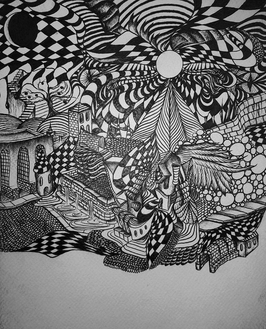 Jason Sedillos — pen and ink street art